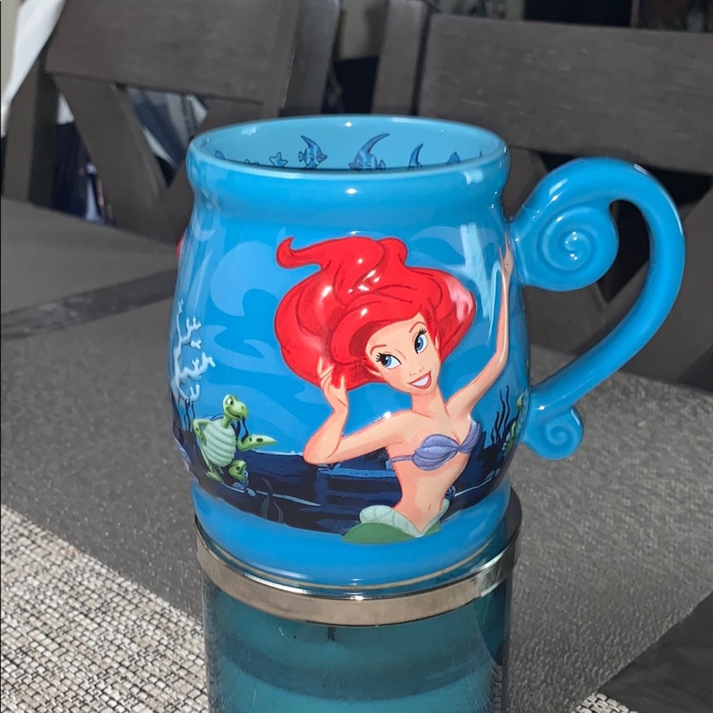 Disney The Little Mermaid Blue Red Ariel Ceramic Mug